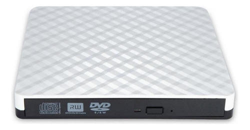 Gravador De Cd Externo Usb Slim E Gravador Para Dvd-rw