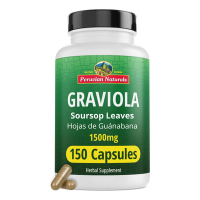 Suplemento Peruvian Naturals Extrato De Graviola 1500mg