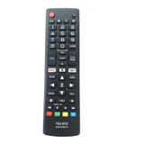 Controle Compatível Tv LG Led Smart Com Netflix Akb75095315