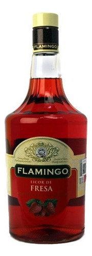 Licor De Fresa Flamingo 1000 Ml.*