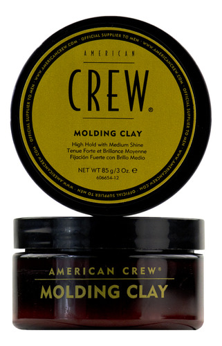 Moldura Clay American Crew De Alta Fijación, Brillo Medio, 8