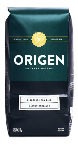 Yerba Mate Origen 500g Barbacua Premium Artesanal Misiones