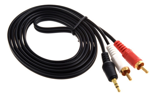 Combo 10 Cables Mini Plug 3,5mm A 2 Rca Macho 1,80 Metros