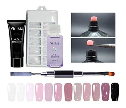 Katewolf - Kit De Uñas De Gel De Poliéster Para Constructor