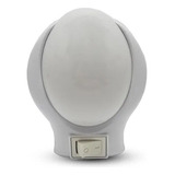 Mini Luminaria Tomada 127-220v Quarto Bebê Luz Noturna Cor Da Cúpula Branca Cor Da Estrutura Branco