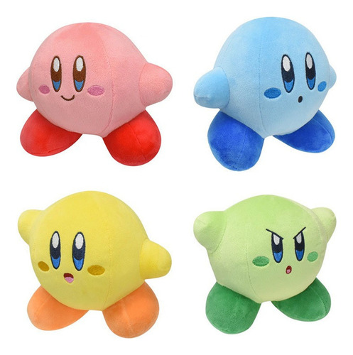 4pc Kirby Peluche Muñeca Juguete Niños Cumpleaño Regalo 15cm