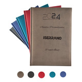 Agenda Diaria Italiana Personalizada 17x 24 Cm Grabado Laser