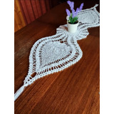 Camino / Centro De Mesa 2 Piñas Hecho A Mano Tejido Crochet