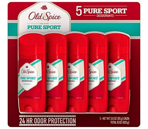 Old Spice Pure Sport Desodorante 85g Paquete5 