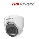 Câmera De Segurança Hikvision Color Dome 24/7 Colorvu 2mpx