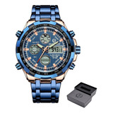 Reloj De Cuarzo Luminoso Empresarial Goldenhour 108x