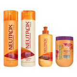 Kit Neutrox Sos Shampoo+condicionador+creme Pentear+masc