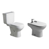 Sanitarios Bari Ferrum Inodoro+deposito Dual+bidet Sin Tapas