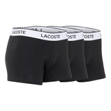 Boxer Algodon Hombre Lacoste Court Sous- Vetement X3