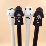 Kit C/ 4 Canetas Fofas Star Wars Dart Vader//stormtrooper