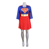 Disfraz Supergirl, Para Dama Mujer Adulto, Cosplay, Superchica, Super Mujer, Super Héroe, Girl, Princesa, Wonder Woman,