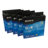 Pack 5 Cajas De Disco Virgen Bd-r Sony Blu-ray