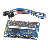 Modulo Display 8 Digitos 8 Teclas 8 Leds Tm1638 Nubbeo