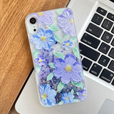 Funda Premium Flor Glitter Liquido Para iPhone XR