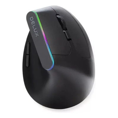 Delux M618C Black Mouse Vertical | Parcelamento sem juros