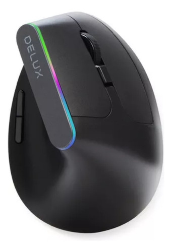 Delux M618c Black Mouse Vertical