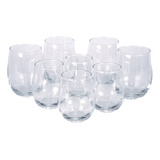 Juego De 8 Vasos De Vidrio Napa Glassia Color Cristal