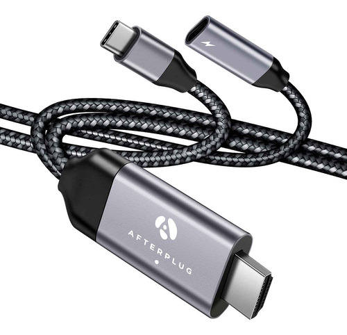 Cable Usb C A Hdmi Con Puerto De Carga Pd De 87 W (6 Pies), 