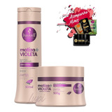 Kit Haskell Matizador Roxo Shampoo 300ml Máscara 250g