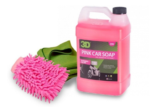 Kit Lavado Auto - Pink Car Soap - 3d Detailing