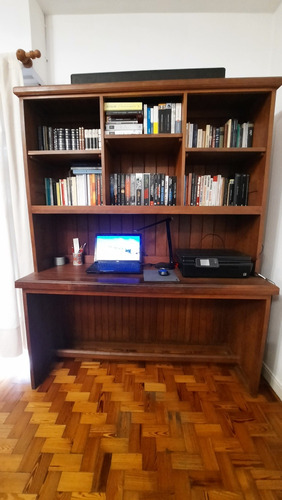 Escritorio Con Biblioteca De Algarrobo