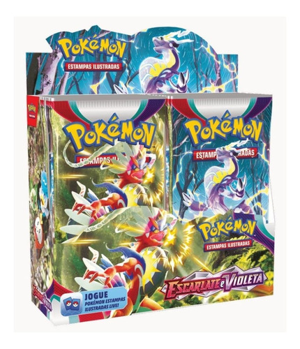 Booster Pokémon Escarlate E Violeta Com 36 Pacotinhos Copag