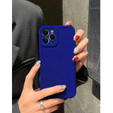 Funda Para iPhone 13pro Max Color Azul Liso