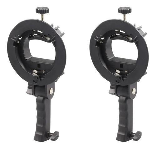 2 Pack Monturas Bowens Para Flash Speedlight Bracket Tipo S