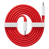 Cable De Carga Rápida Oneplus Tipo C A C 65w 80w 1.5m Largo Color Rojo