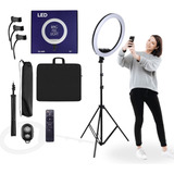 Iluminador Led Ring Light Grande 46cm 18 Polegadas Tripé 2.m