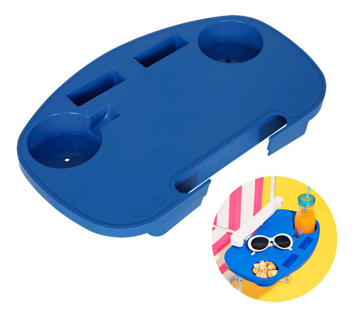 Mesa Portátil Para Cadeira De Praia Piscina Porta Copos Mor