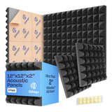 Pack De 9 Paneles Acusticos A Prueba De Sonido 30 X 30 X 5cm