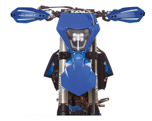 Cubre Puños Husqvarna Tc Fc Motocross Plástico Azul