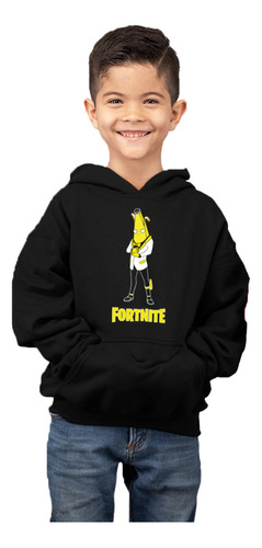 Poleron De Niño Con Capucha Agente Peely Fortnite