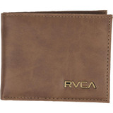 Carteira Rvca Cedar Bifold Ii Sm24 Marrom - Tamanho Único Cor Brown