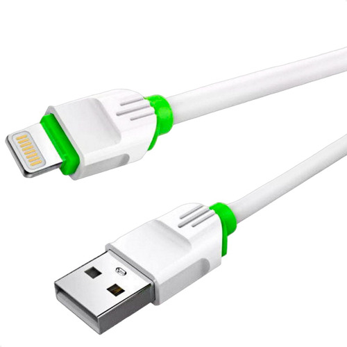 Cabo Usb Carregador Dados Lightining 30cm Turbo Reforçado Cor Branco