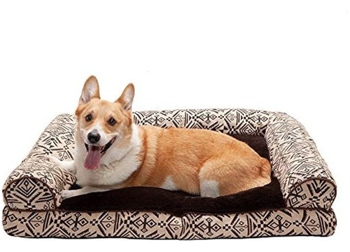 Furhaven Pet - Cama Tipo Almohada Para Perros Estilo Sofa Y