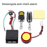 Sistema De Alarma Antirrobo Para Motocicleta De 12v , 125db