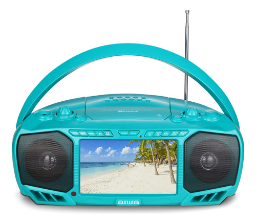 Aiwa Boombox Porttil - Sonido Ntido Con Altavoces De 3w X 2