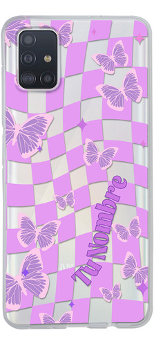 Funda Para Galaxy Para Mujer Cuadros Mariposas Con Nombre