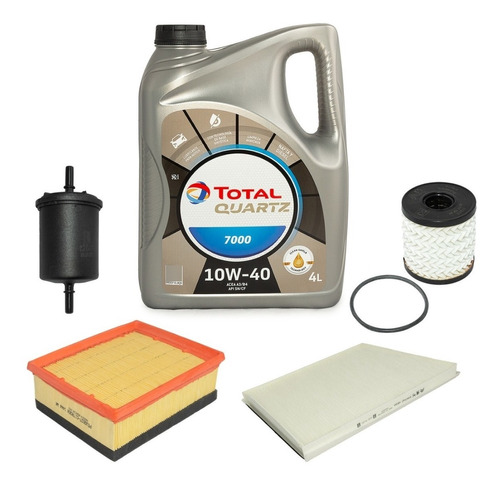 Kit 4 Filtros +aceite Total 7000 Original Peugeot 206 1.6 8v