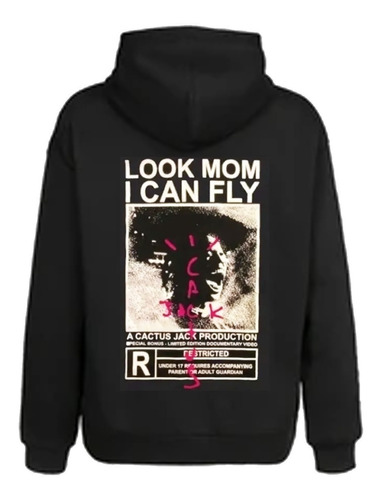 Sudadera Travis Scott Cactus Jack Look Mom I Can Fly Hoodie