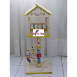 Playground Para Calopsita (casa Amarela) - 65cm