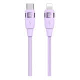 Cable Type-c A Lightning Usams 30w Pd Carga Rápida 2mt Lila