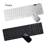 Teclado S/fio C/ Mouse Wireless Ultra Slim 2.4 Ghz Envio 24h